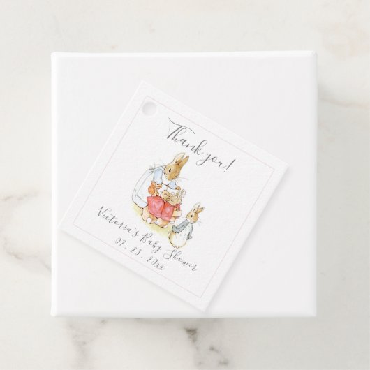 Beatrix Potter Vintag Pink Geschenkanhänger (Beispiel)