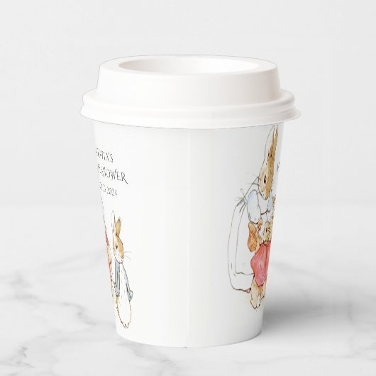 Beatrix Potter Vintage Kaninchendusche Pappbecher (Rechts)