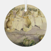 Beatrix Potter Weihnachtsfeiertag Ornament Aus Glas (Rückseite)
