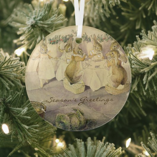 Beatrix Potter Weihnachtsfeiertag Ornament Aus Glas (InSitu)