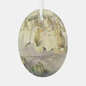 Beatrix Potter Weihnachtsfeiertag Ornament Aus Glas (Vorderseite links)