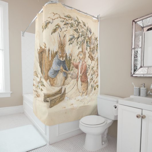 Beatrix Potter Wintersaison Duschvorhang (Beispiel)