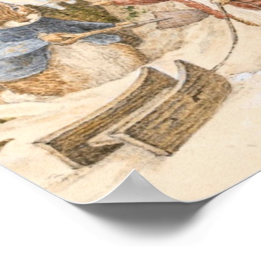 Beatrix Potter Wintersaison Poster (Ecke)