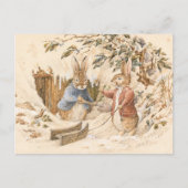 Beatrix Potter Wintersaison Postkarte (Vorderseite)