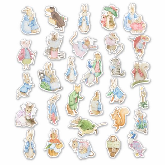 Beatrix Pottter Peter Rabbit und Freunde Aufkleber (Vorderseite)