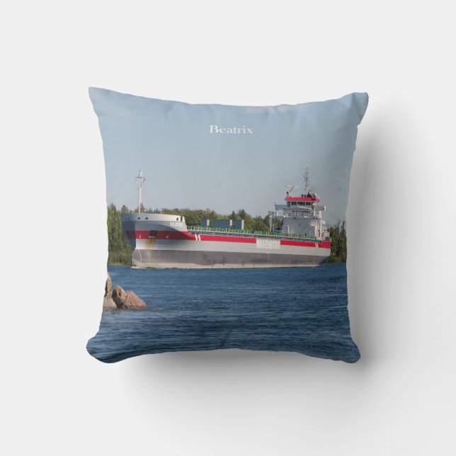 Beatrix Quadratkissen Kissen (Vorderseite)