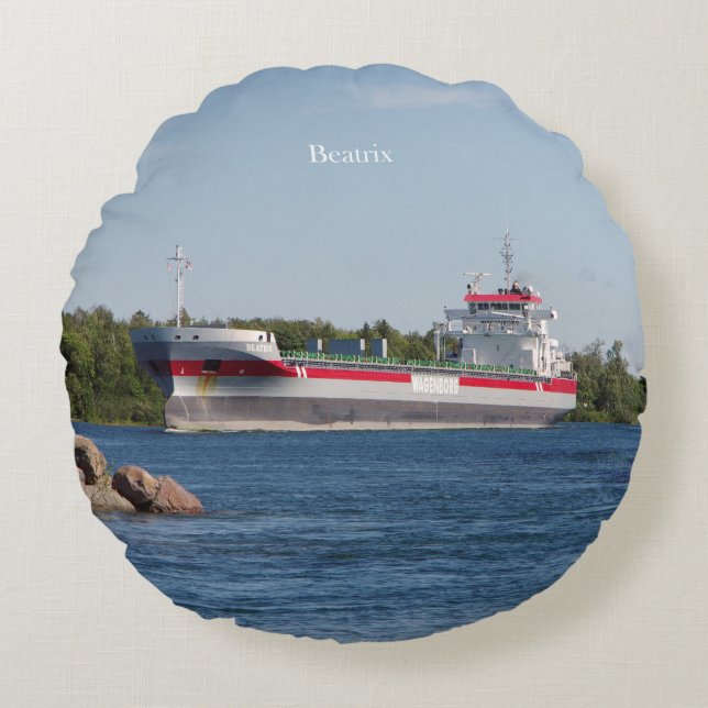 Beatrix Rundkissen Rundes Kissen (Vorderseite)