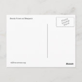 Beatrix und Benjamin Postkarte (Rückseite)