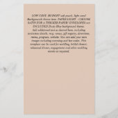 Beatrix Vintag Rabbit Pink Waistcoat Girls Event Flyer (Hinten)