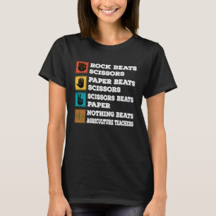 Beats Agriculture Teacher Agricultural Science T-Shirt
