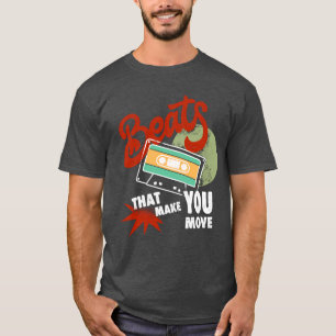 Beats, die dich bewegen Retro-Musikdesign 2 T-Shirt