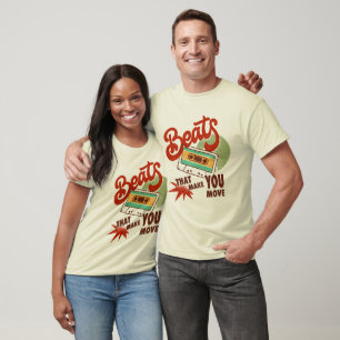 Beats, die dich bewegen Retro-Musikdesign T-Shirt