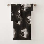 BEATS SKILL TEXTE AUF TURNTABLE HIP HOP BADHANDTUCH SET (Insitu)