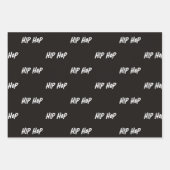 BEATS SKILL TEXTE AUF TURNTABLE HIP HOP GESCHENKPAPIER SET (Vorderseite 3)