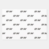 BEATS SKILL TEXTE AUF TURNTABLE HIP HOP GESCHENKPAPIER SET (Vorderseite 2)