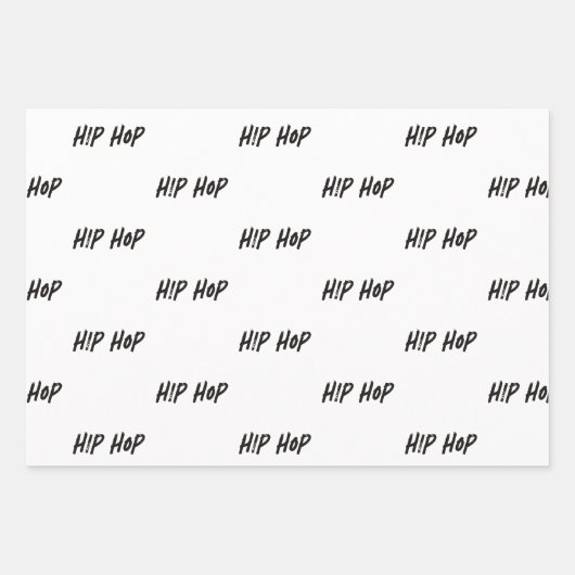 BEATS SKILL TEXTE AUF TURNTABLE HIP HOP GESCHENKPAPIER SET (Vorderseite 2)