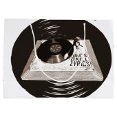 BEATS SKILL TEXTE AUF TURNTABLE HIP HOP GROßE GESCHENKTÜTE (Rückseite)