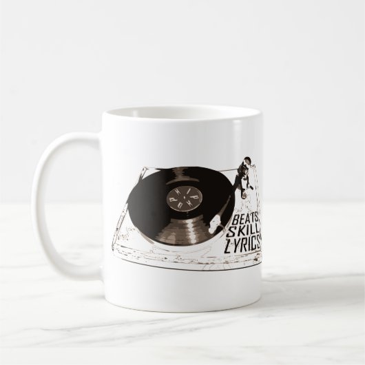 BEATS SKILL TEXTE RECORD PLAYER KAFFEETASSE (Links)
