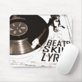 BEATS SKILL TEXTE RECORD PLAYER MOUSEPAD (Mit Mouse)