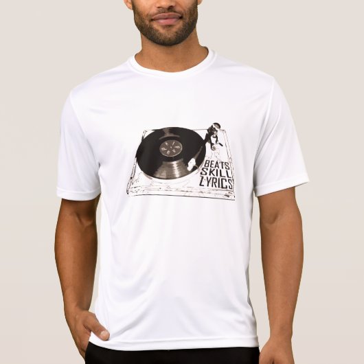 BEATS SKILL TEXTE RECORD PLAYER T-Shirt (Vorderseite)
