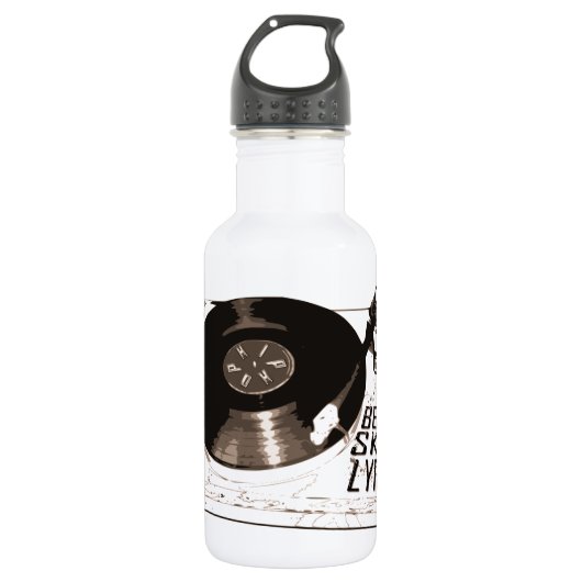 BEATS SKILL TEXTE RECORD PLAYER TRINKFLASCHE (Vorderseite)