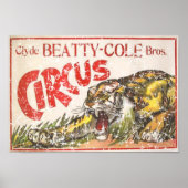 Beatty Cole Circus - 1903 - Not leidend Poster (Vorne)