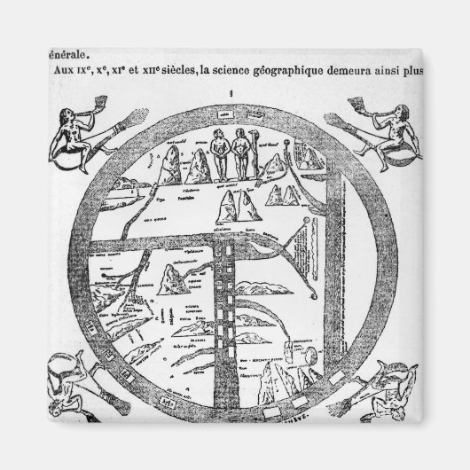 Beatus von Turin mappamundi Magnet (Vorne)