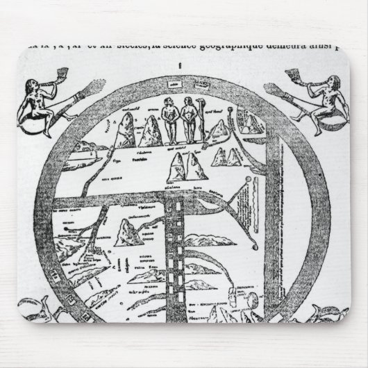 Beatus von Turin mappamundi Mousepad (Vorne)