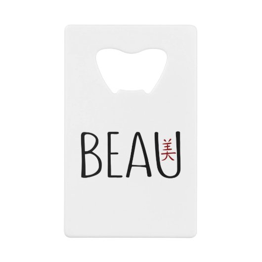 Beau Geldbeutel Flaschenöffner (Vorderseite)