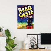 Beau Geste Adventure Novel von P. C. Wren Vintag Poster (Heimbüro)