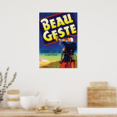 Beau Geste Adventure Novel von P. C. Wren Vintag Poster (Küche)