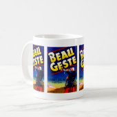 Beau Geste Etikett Kaffeetasse (Vorderseite Links)
