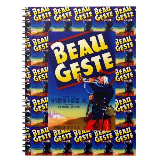 Beau Geste Label Multiprint Notizblock (Vorderseite)