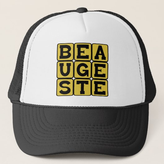 Beau Geste, noble Gesture Latin Phrase Truckerkappe (Vorderseite)