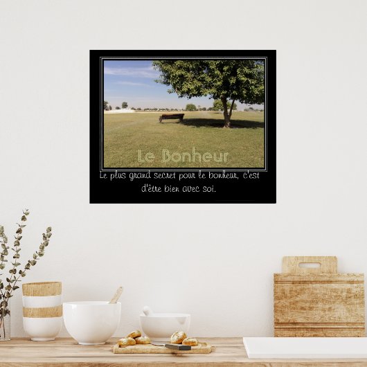 Beau jour dans le parc poster (Küche)