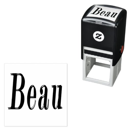 Beau Name Logo, Permastempel (Beispiel)