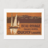 Beau Rivage Palace Hotel Ouchy Lausanne Postkarte (Vorderseite)