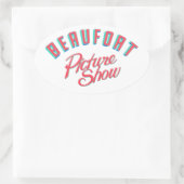 Beau Show Car Show Ovaler Aufkleber (Tasche)