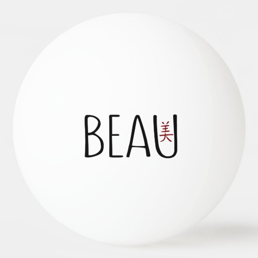 Beau Tischtennisball (Vorderseite)