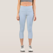 Beaublau (Vollfarbe) Capri Leggings (Vorderseite)