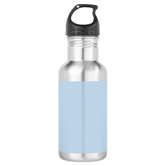 Beaublau (Vollfarbe) Edelstahlflasche (Vorderseite)