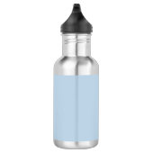 Beaublau (Vollfarbe) Edelstahlflasche (Rechts)
