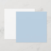 Beaublau (Vollfarbe) Einladung (Vorne/Hinten)