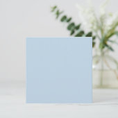 Beaublau (Vollfarbe) Einladung (Stehend Vorderseite)