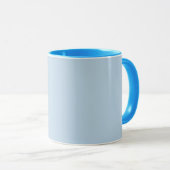 Beaublau (Vollfarbe) Tasse (VorderseiteRechts)