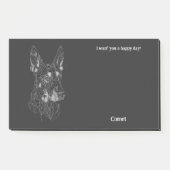 Beauceron Abstrakt Art Dog Name Post-it Klebezettel (Vorderseite)