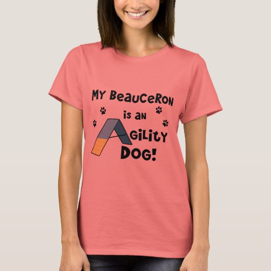 Beauceron Agility Dog T-Shirt (Vorderseite)