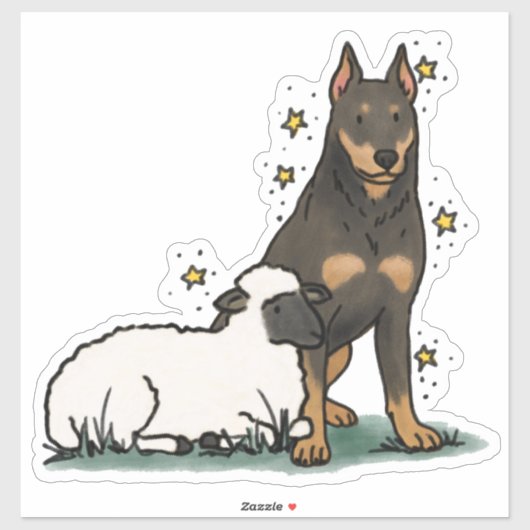 Beauceron - Arbeits Auto Aufkleber (Blatt)