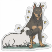 Beauceron - Arbeits Auto Aufkleber (Vorderseite)