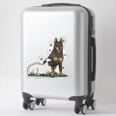 Beauceron - Arbeits-Autodekal Aufkleber (Koffer)